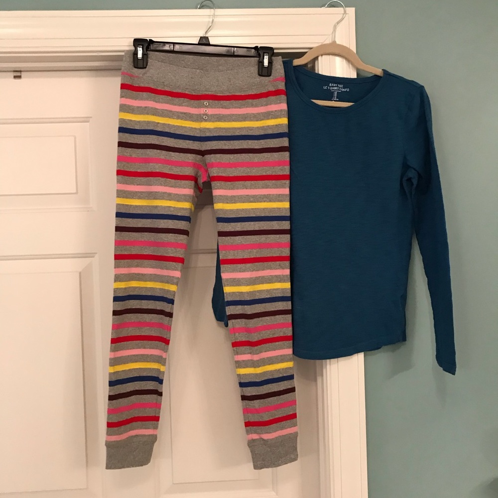 Gap pajamas extra small bottoms medium top